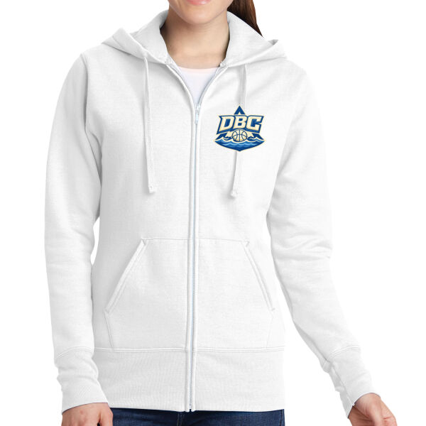 Delta Basketball Ladies Core Fleece Full Zip Hooded Sweatshirt Thumbnail